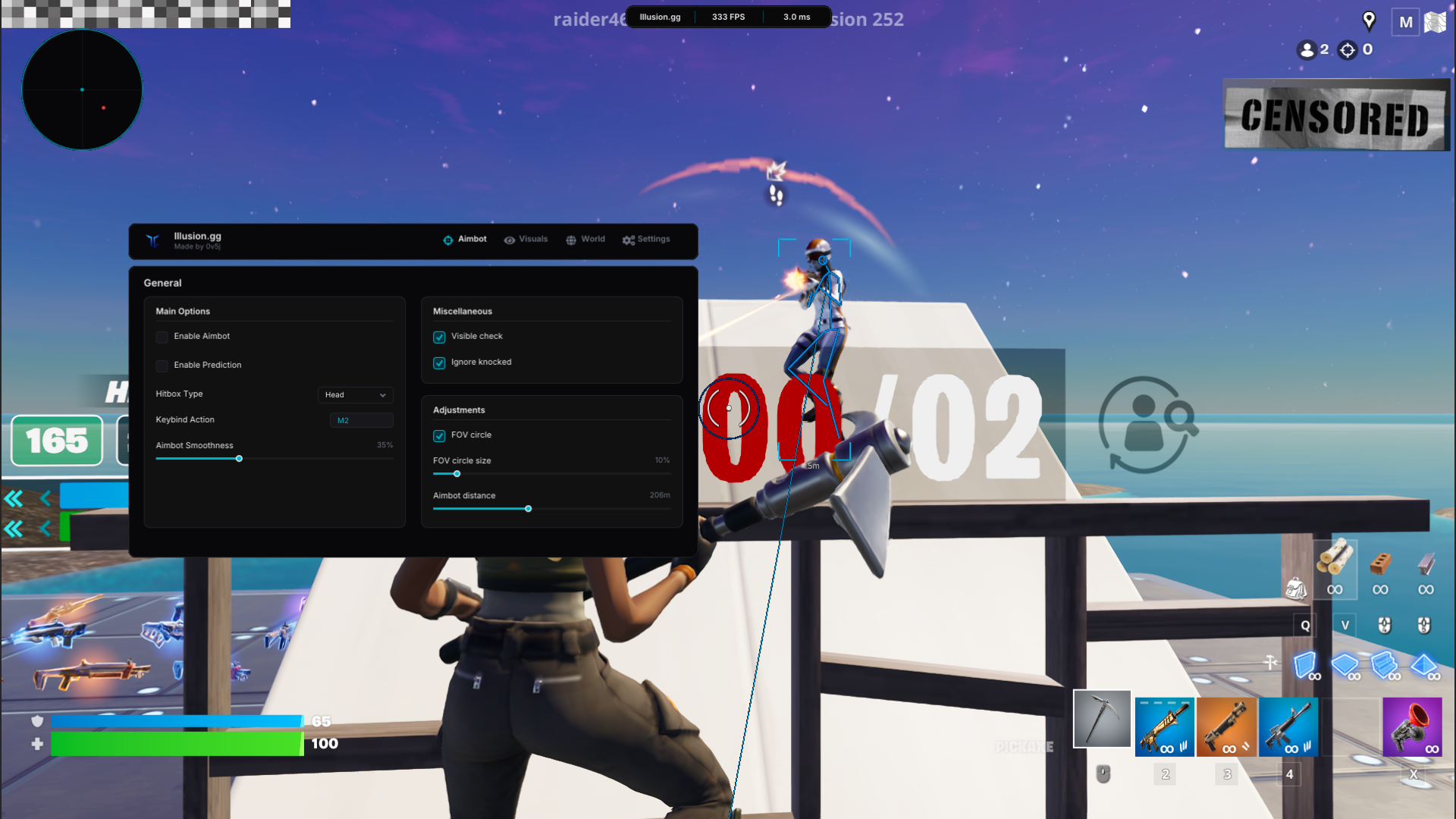 Illusion Fortnite in-game preview